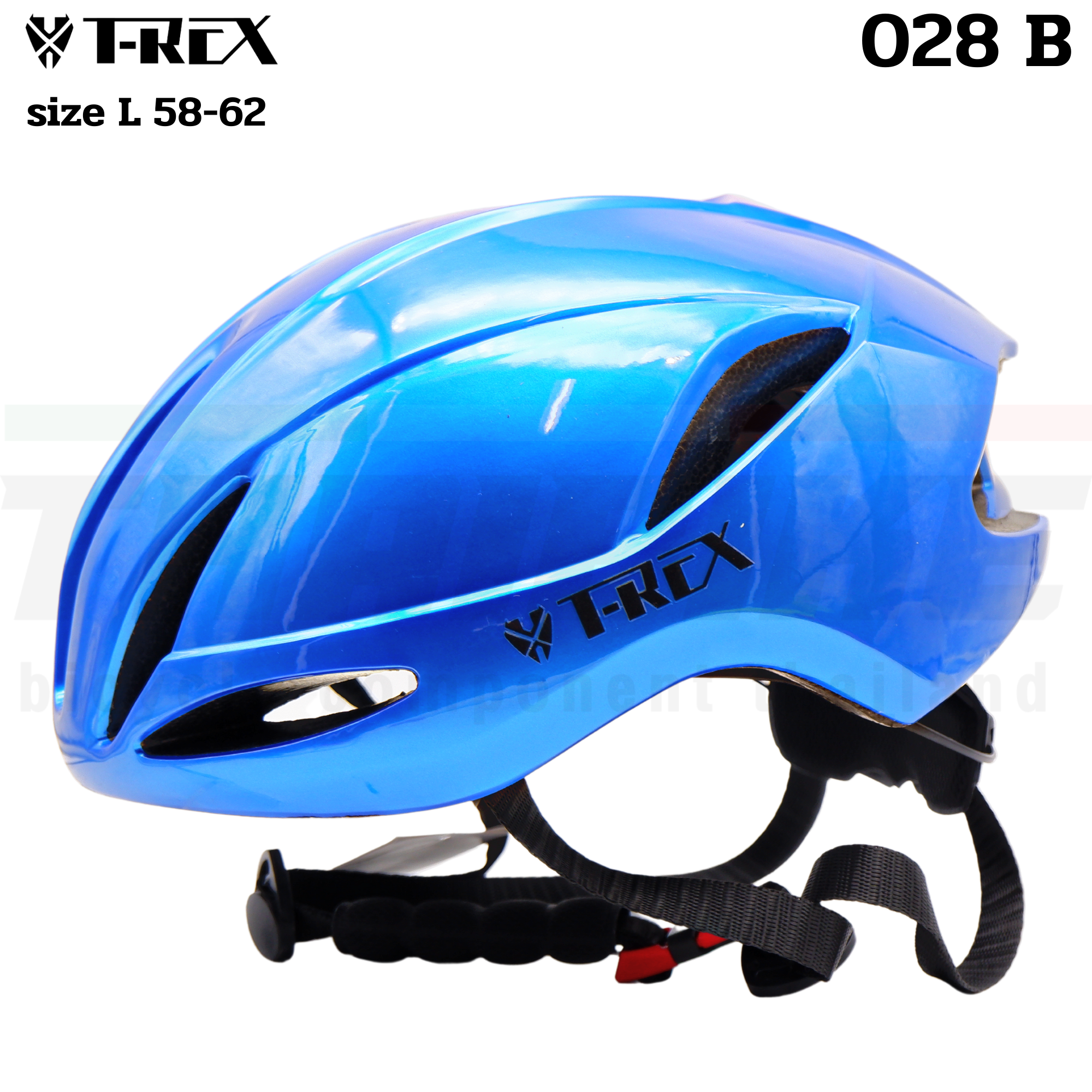 หมวกกันน็อคจักรยานเสือหมอบ เสือภูเขา THAIBIKE T-REX 028B SIZE L 58-62