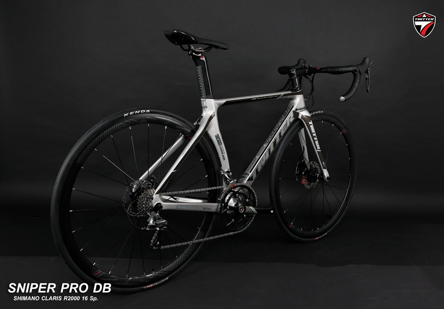 จักรยานเสือหมอบเฟรมคาร์บอน ดิสก์เบรคTWITER รุ่น Sniper PRO DB