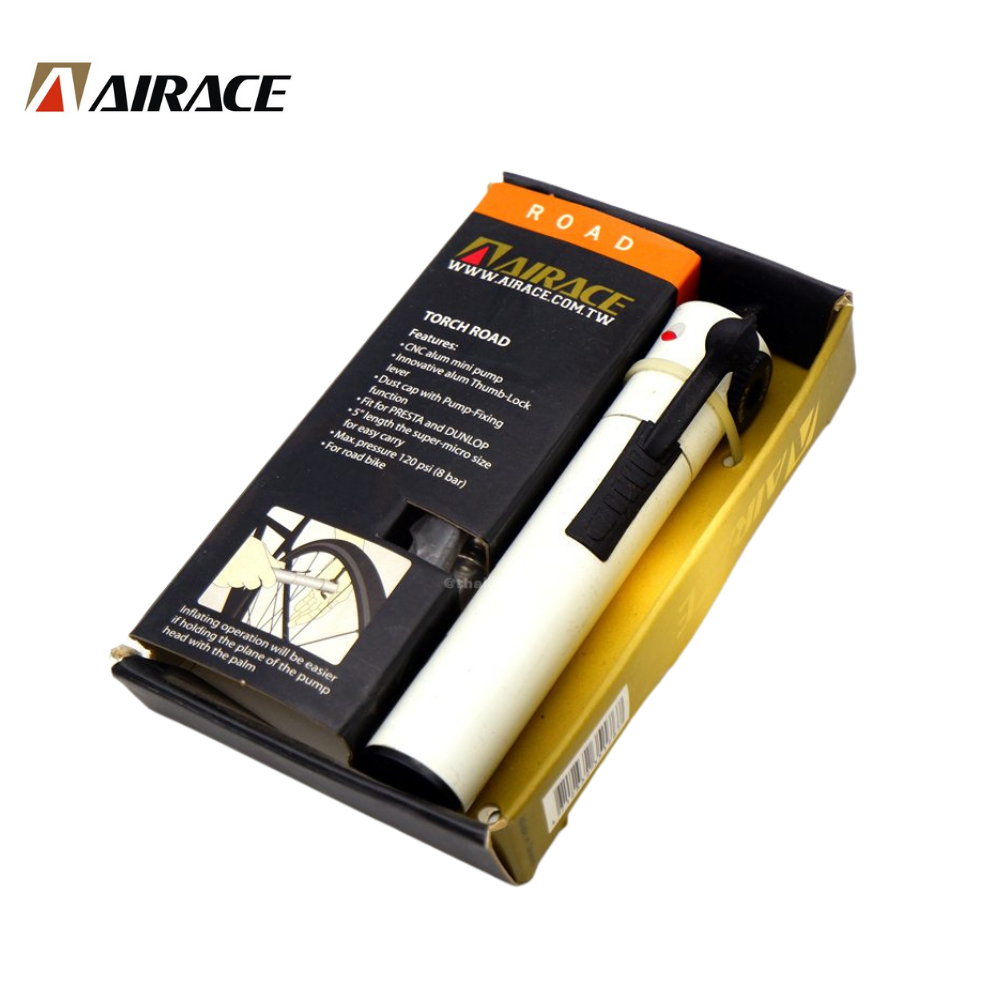 สูบจักรยานแบบพกพา AIRACE TORCH AI-AP ขนาดเล็ก 5 นิ้ว 100 psi (7 bar).