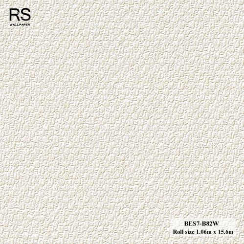 วอลเปเปอร์ ลายผ้าพื้นสีน้ำตาลอมครีม BES7-B82W
