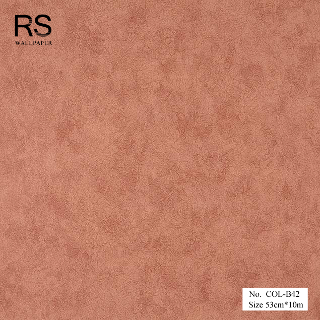 วอลเปเปอร์ ลายปูนเปลือย สีแดง No.COL-B42