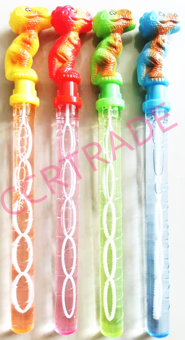 กระบองเป่าฟองไดโนเสาร์สีสดกล่อง 38 ซม.(1x24)