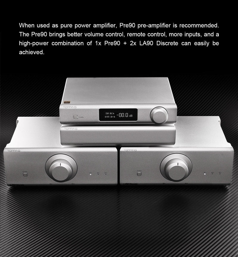 Topping LA90 Discrete NFCA Amplifier ตั้งโต๊ะ รองรับ Hi-Res ประกันศูนย์ไทย