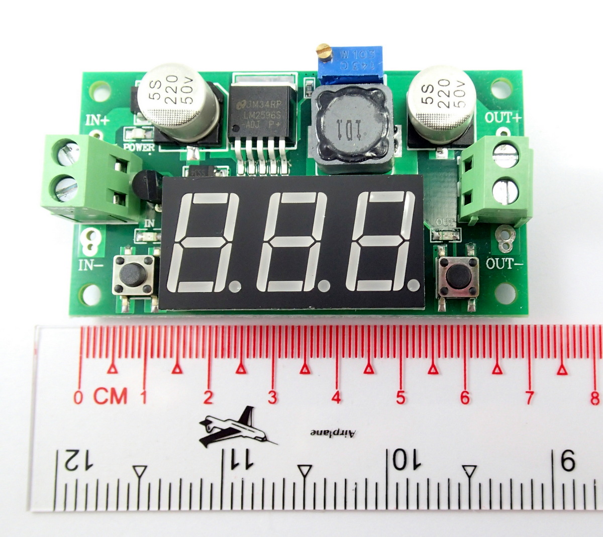 Step-Down LM2596S built-in Voltmeter [4-40V to 1.2-37V] 2A 20W