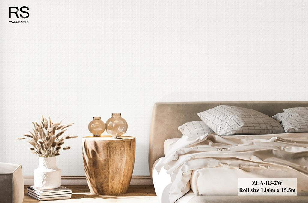 วอลเปเปอร์สไตล์โมเดิร์นลายตาข่าย สีขาว ZEA-B3-2W