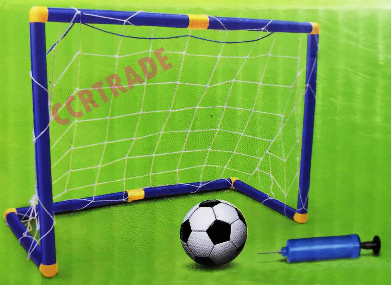 ชุดโกลฟุตบอลตาข่าย+ลูกบอลกล่องจัมโบ้ 63 ซม.(1x3)