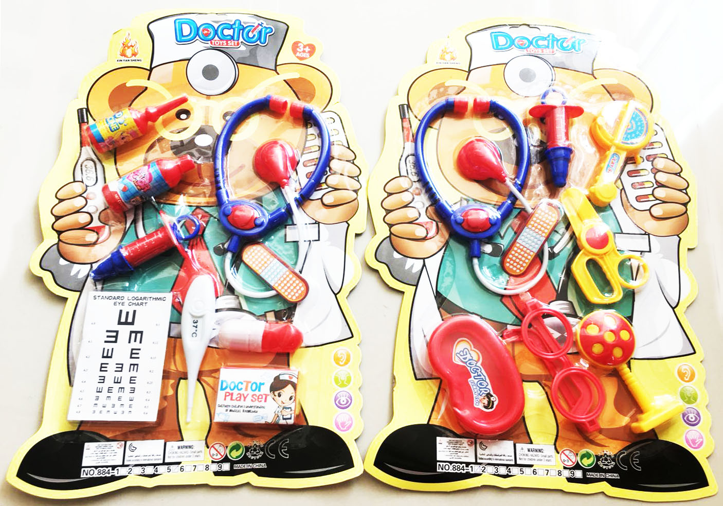 ชุดคุณหมอ+อุปกรณ์แผงการ์ตูนจัมโบ้ 38 ซม.(1x3)