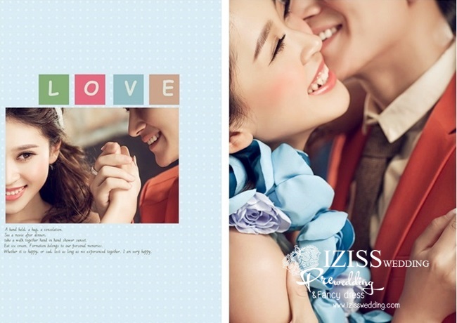 PW048 - **เลิกผลิตค่ะ** ชุดคู่ถ่ายพรีเวดดิ้ง (prewedding dress) & ชุดแต่งงานแฟนซี (Fancy wedding dress)ชายหญิง "ธีมฟ้า-ส้ม"