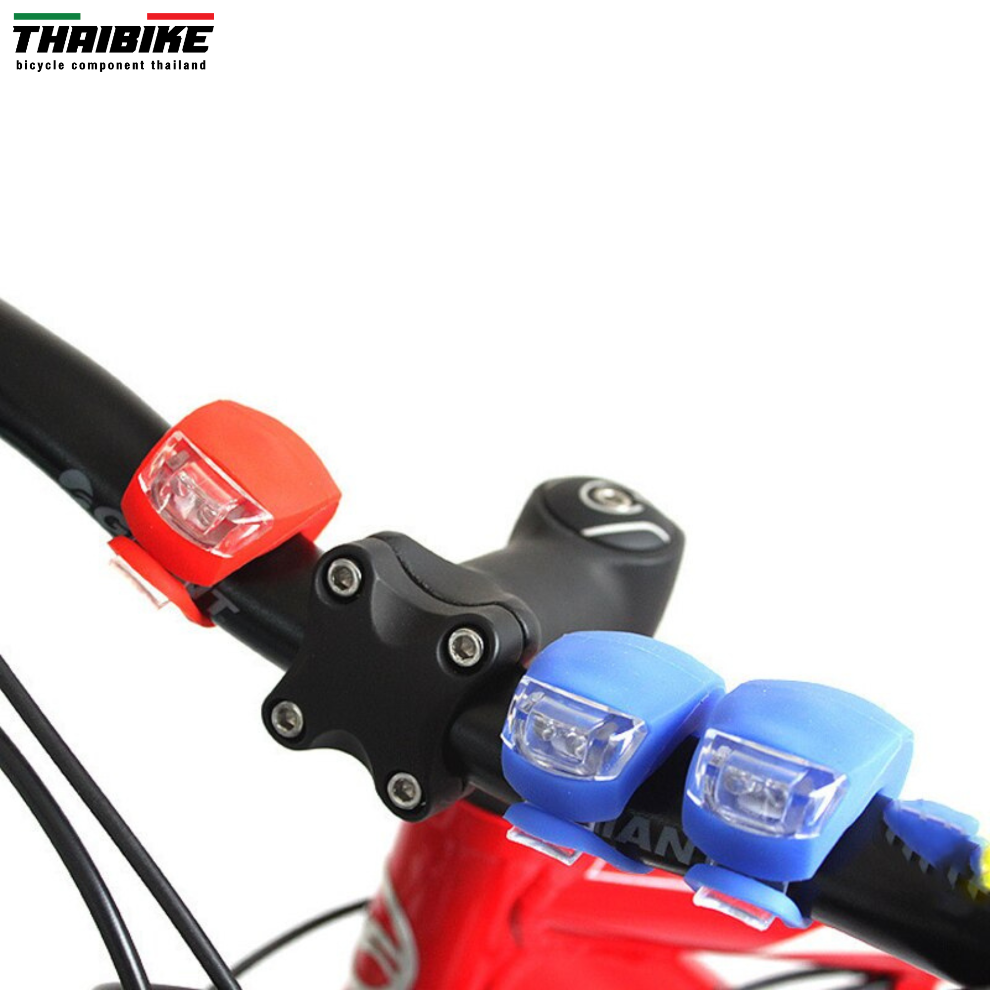 ไฟซิลิโคนแบบมีสายรัด ใช้เป็นไฟหน้า ไฟติดซี่ ไฟติดจักรยาน