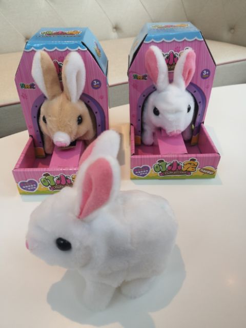 กระต่ายดุกดิก กระต่ายเดินได้ ❤️ตุ๊กตากระต่ายวิ่งได้🐇แบบเดียวกับเป่าเปา‼️พร้อมส่งจากไทย