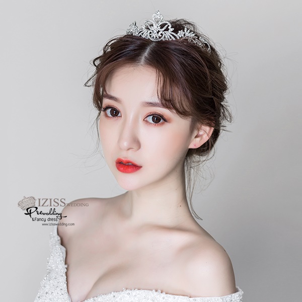 AC012 **พรีออเดอร์**ชุดเทียร่า มงกุฎเพชร ชุดเครื่องประดับเจ้าสาวสวยหรูดุจเจ้าหญิง