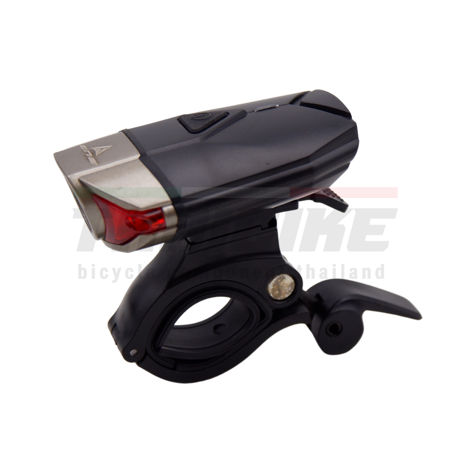 ไฟหน้าจักรยาน BUG HJ-039 SUPER LAVA 300Lumen ชาร์จ USB แถมที่ติดหมวก ติดเมาส์