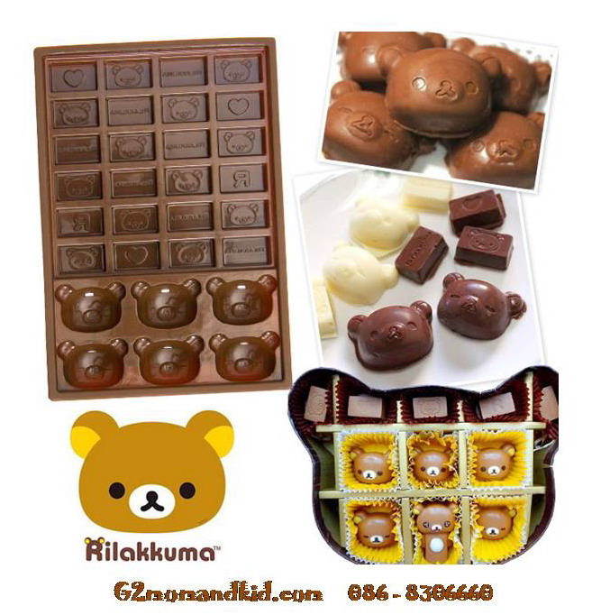 ++พร้อมส่ง++ พิมพ์ซิลิโคน ช็อคโกแลต วุ้น เยลลี่ ลาย หมีคุมะ