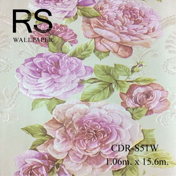 วอลเปเปอร์ลายดอกไม้ CDR-S51W