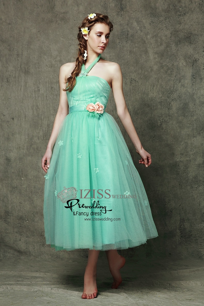 ฺBM0104 - พรีออเดอร์ ชุดเพื่อนเจ้าสาวราตรียาวสีเขียวมินท์