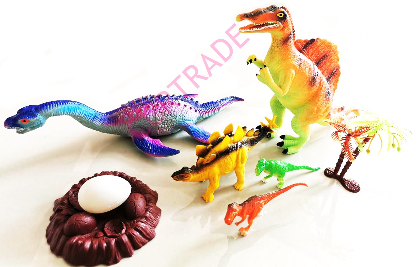 ชุดเรียนรู้โลกจูราสสิค8 ชิ้นถุง PVC 27.5 ซม.(1x3)