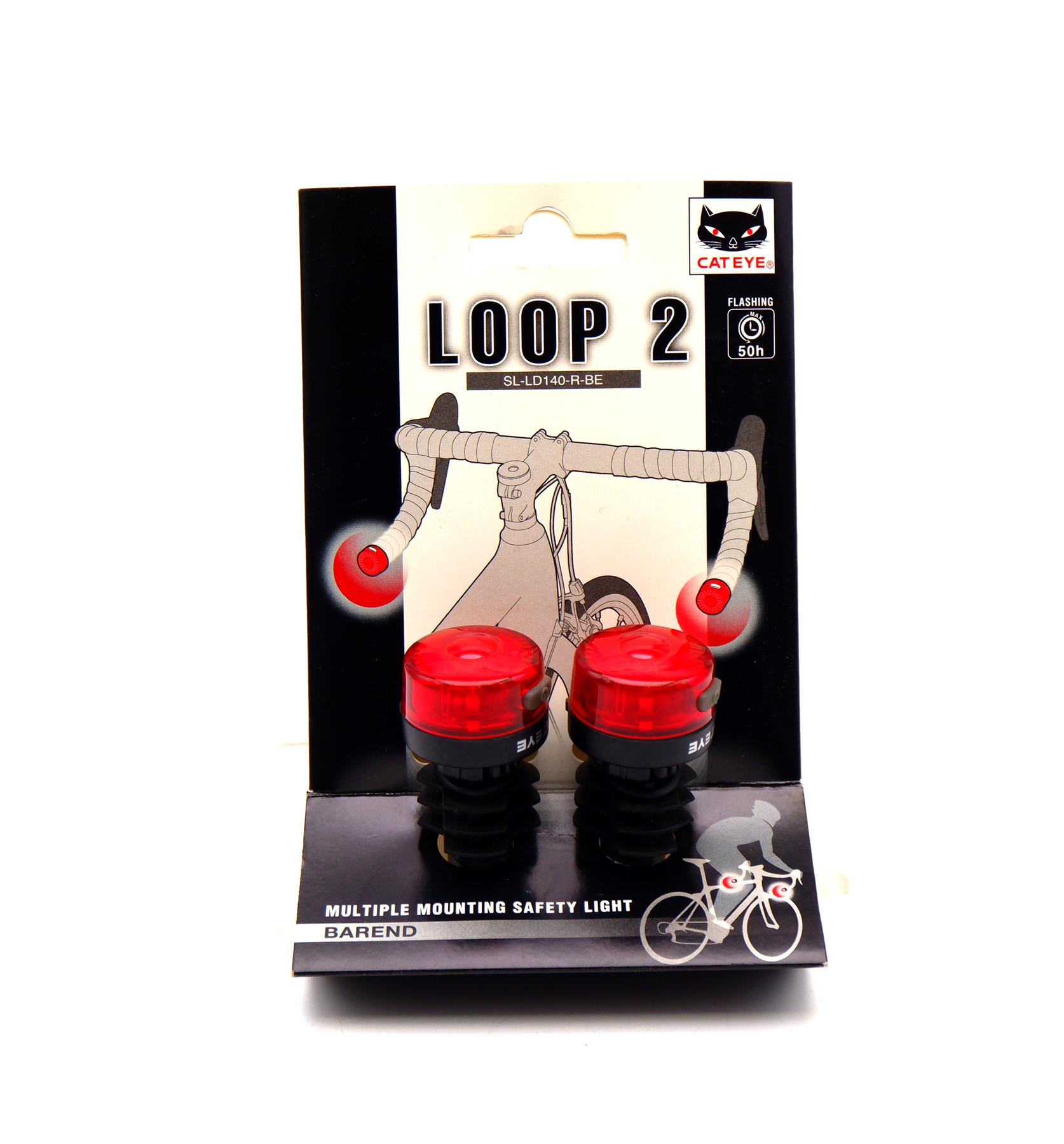 ไฟติดปลายแฮนด์จักรยาน CATEYE LOOP 2 SL-LD140-R-BE