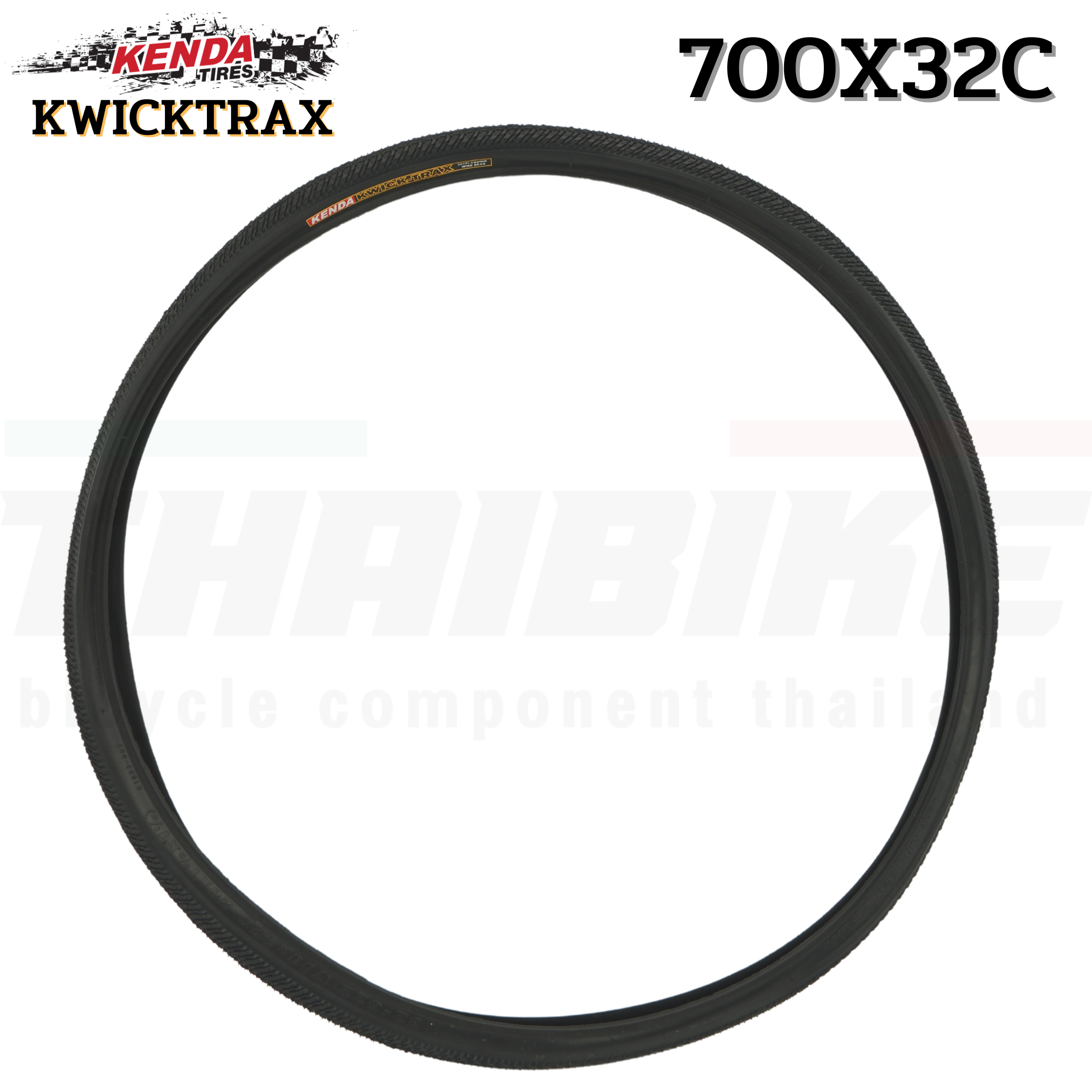 ยางนอกจักรยานเสือหมอบ ขอบลวด เสือภูเขา KENDA KWICKTRAX 700X32C 1 เส้น