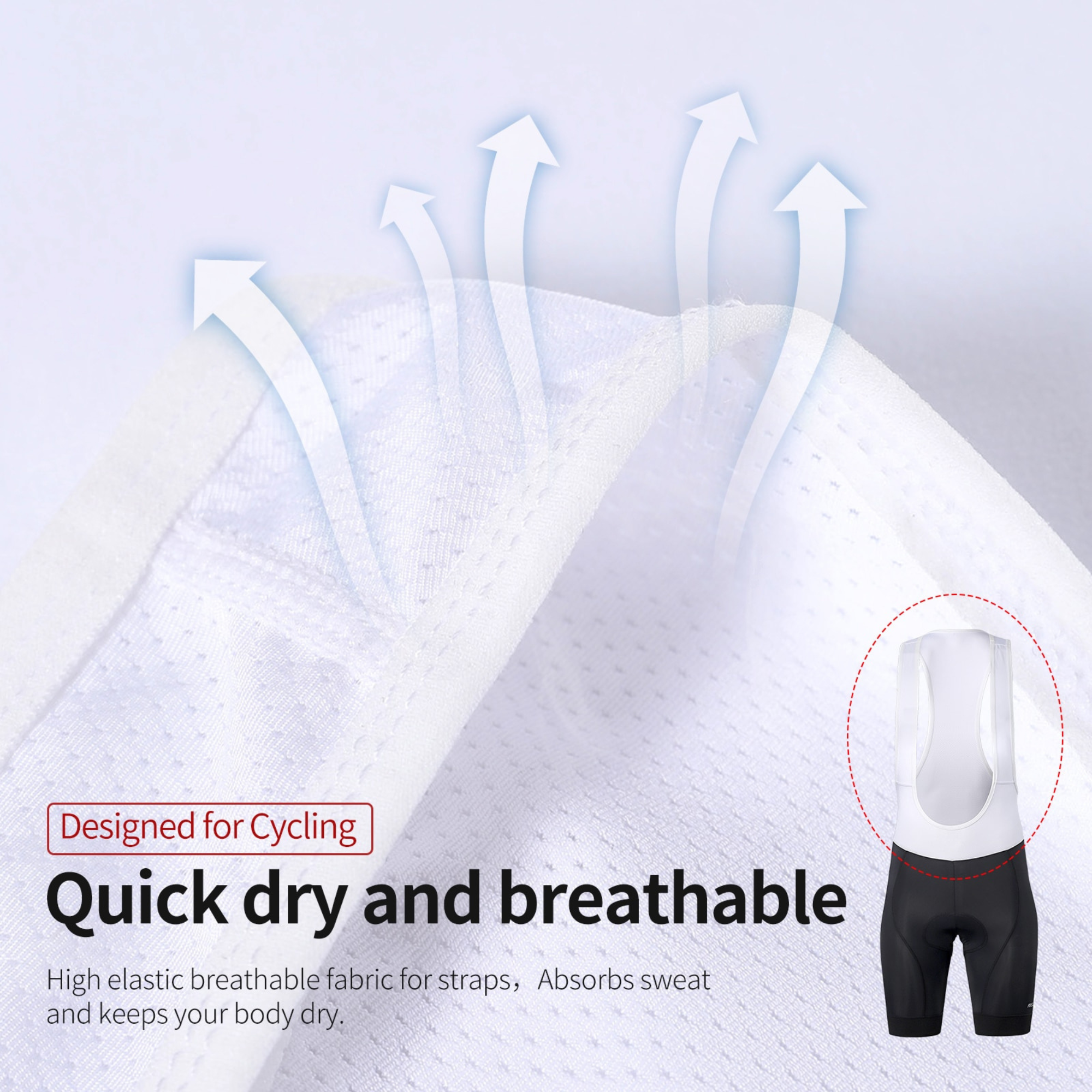 เอี้ยมปั่นจักรยาน ARSUXEO Man Cycling Shorts เป้าเจลแบบ3D ขาเลซอร์คัท