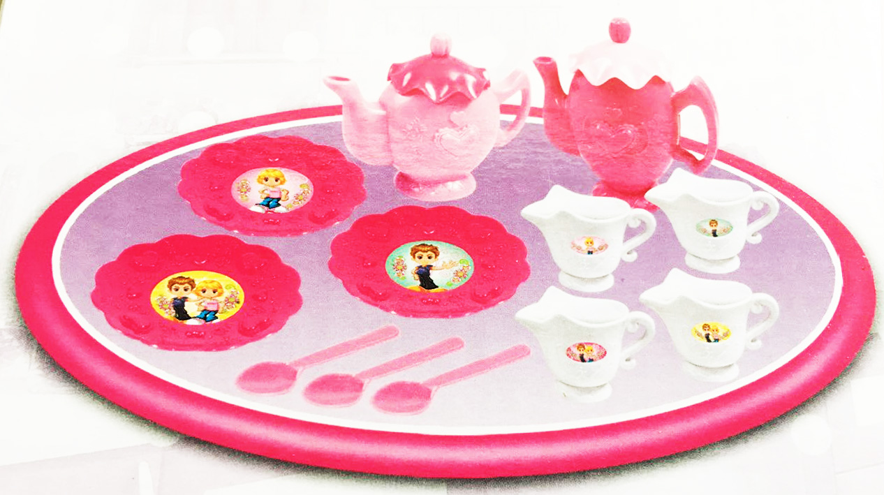 ชุดครัวชมพู+ชงชากล่อง 30.5 ซม. (1x3)