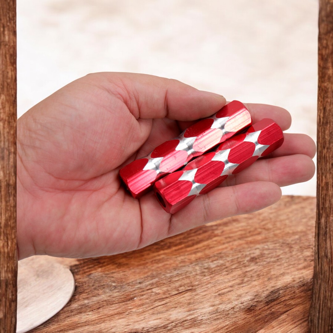 ที่วางเท้าจักรยาน อลูมิเนียม 1 คู่ ใช้กับจักรยานทั่วไป เกลียว 3/8", ใช้ได้หน้า/หลัง, กันลื่น แข็งแรง ปลอดภัย