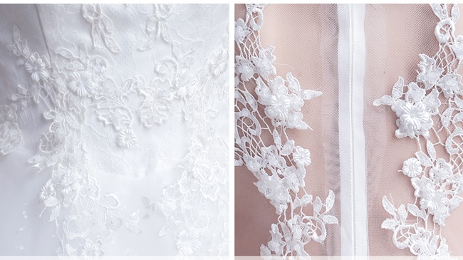 BR197 **พรีออเดอร์**ชุดแต่งงาน&ชุดเจ้าสาวแบบยาวสีขาวเกรดพรีเมี่ยม หรูหราน่ารัก สวยโดดเด่นไม่ซ้ำใคร