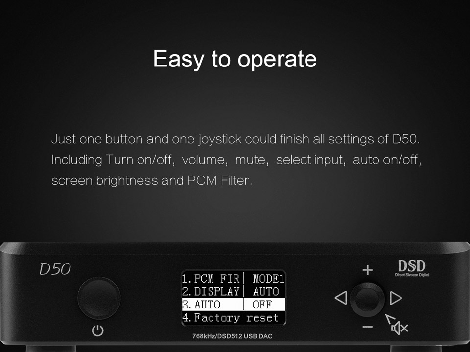 ขาย TOPPING D50 DAC ตั้งโต้ะระดับ Hi-Res รองรับ DSD512 , iOS , Android , Windows , MAC