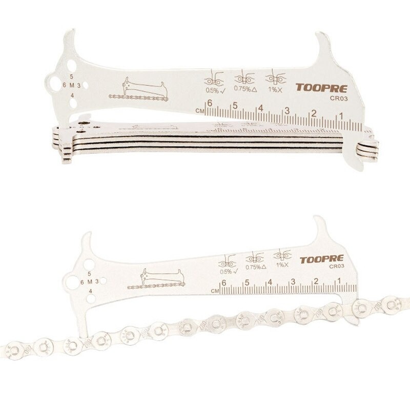 ไม้บรรทัดวัดโซ่จักรยานวัดโซ่หย่อน วัดขนาดน็อต ยี่ห้อ TOOPRE แบบ B