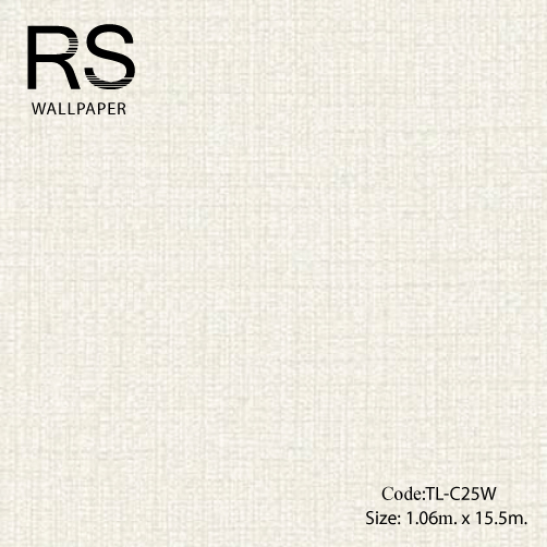 วอลเปเปอร์พื้นสีขาวอมเทาเขียวอ่อน TL-C25W