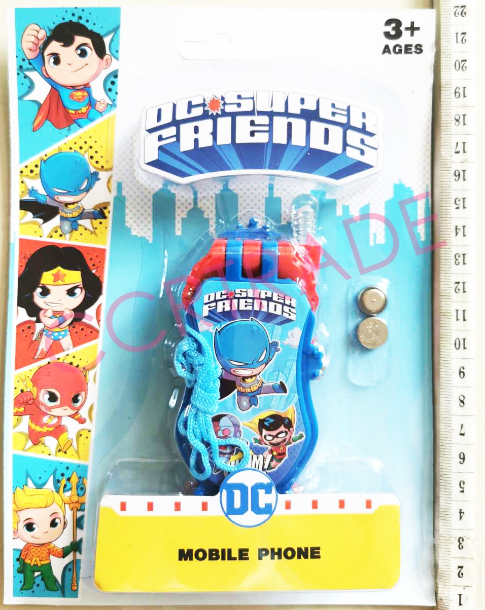 โทรศัพท์ฮีโร่ DC Ver.2 มีเสียง มีไฟแผง 15x21.5 ซม.(ลิขสิทธิ์แท้)