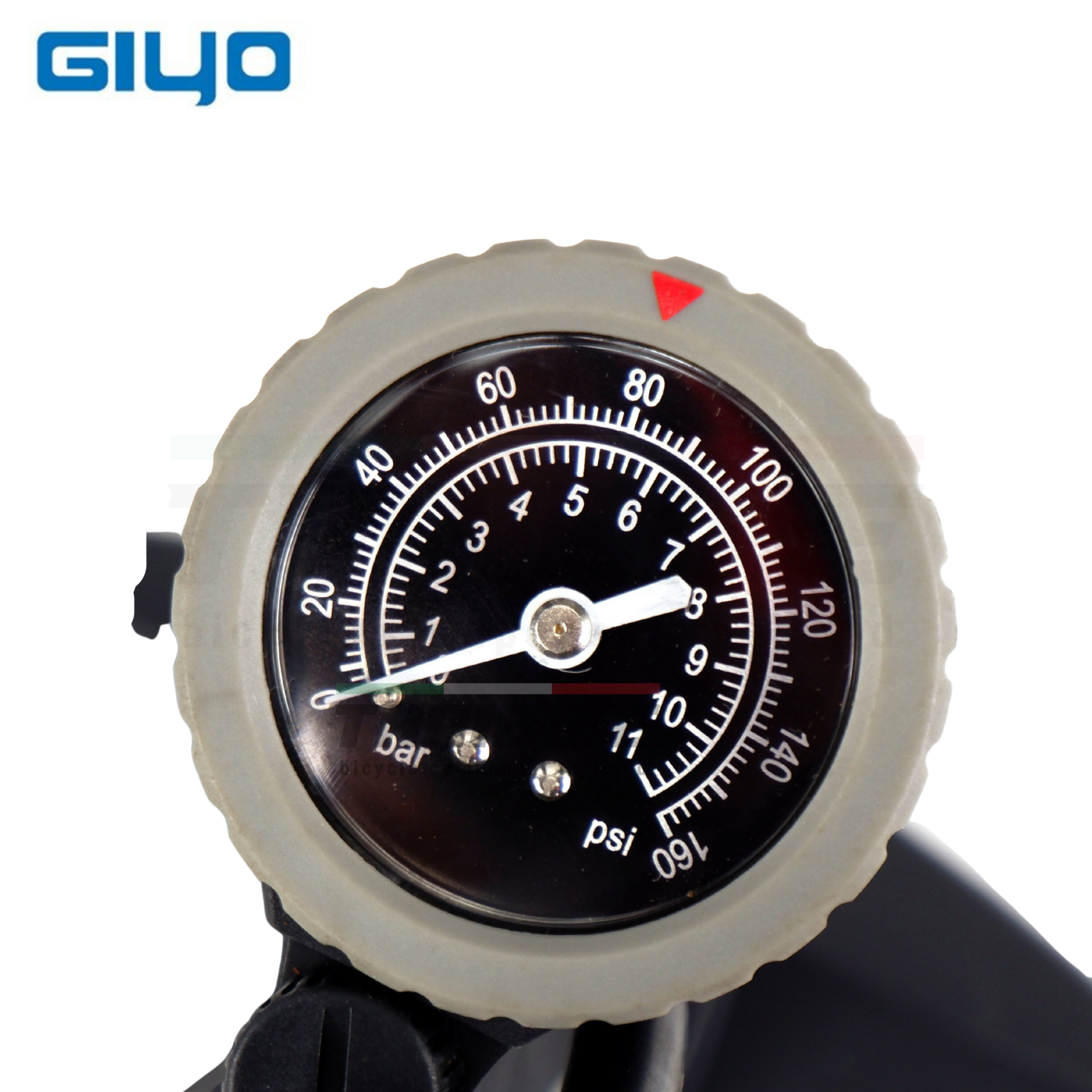 สูบจักรยานแบบตั้งพื้น GIYO GF-31PEV 160PSI สูบได้สองหัว สูบตั้งพื้น
