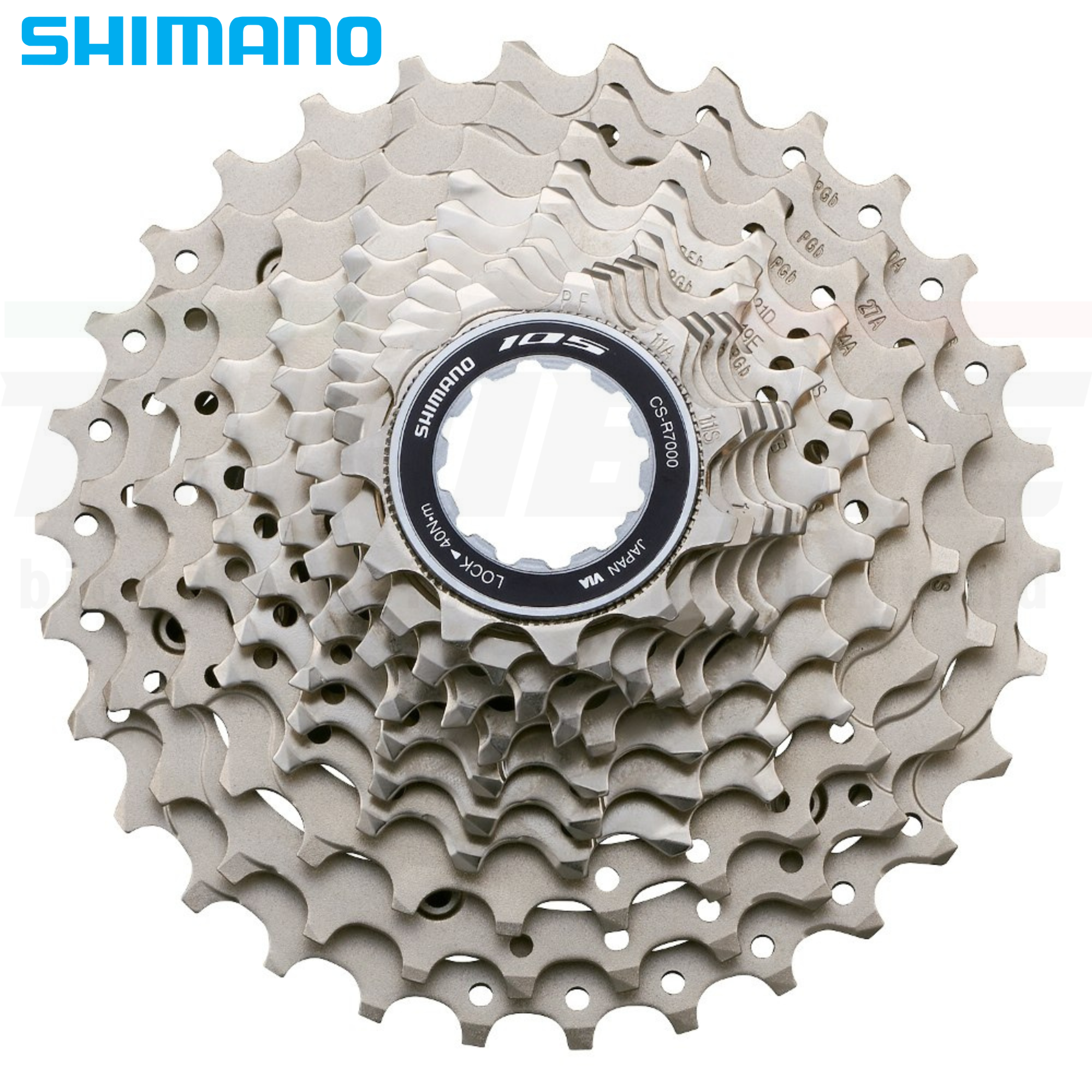 ชุดขับเคลื่อน GROUP SHIMANO 105 R7000 สีเงิน(ตัวสับจานเป็นสีดำ)