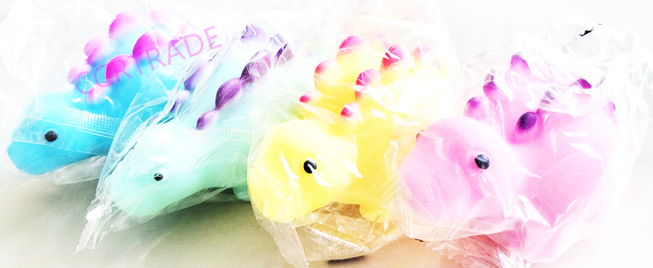 ไดโนเสาร์บีบนุ่มนิ่งกล่อง 6.5x12 ซม.