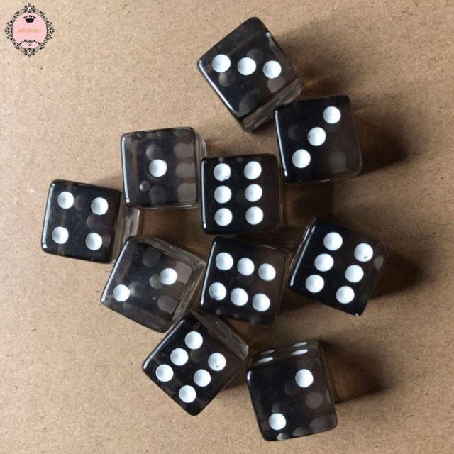 ลูกเต๋าใส ขนาด 1.6 mm ลูกเต๋าอะคลิลิก พร้อมส่งจากไทย🚴ส่งไว แพคดี❤️