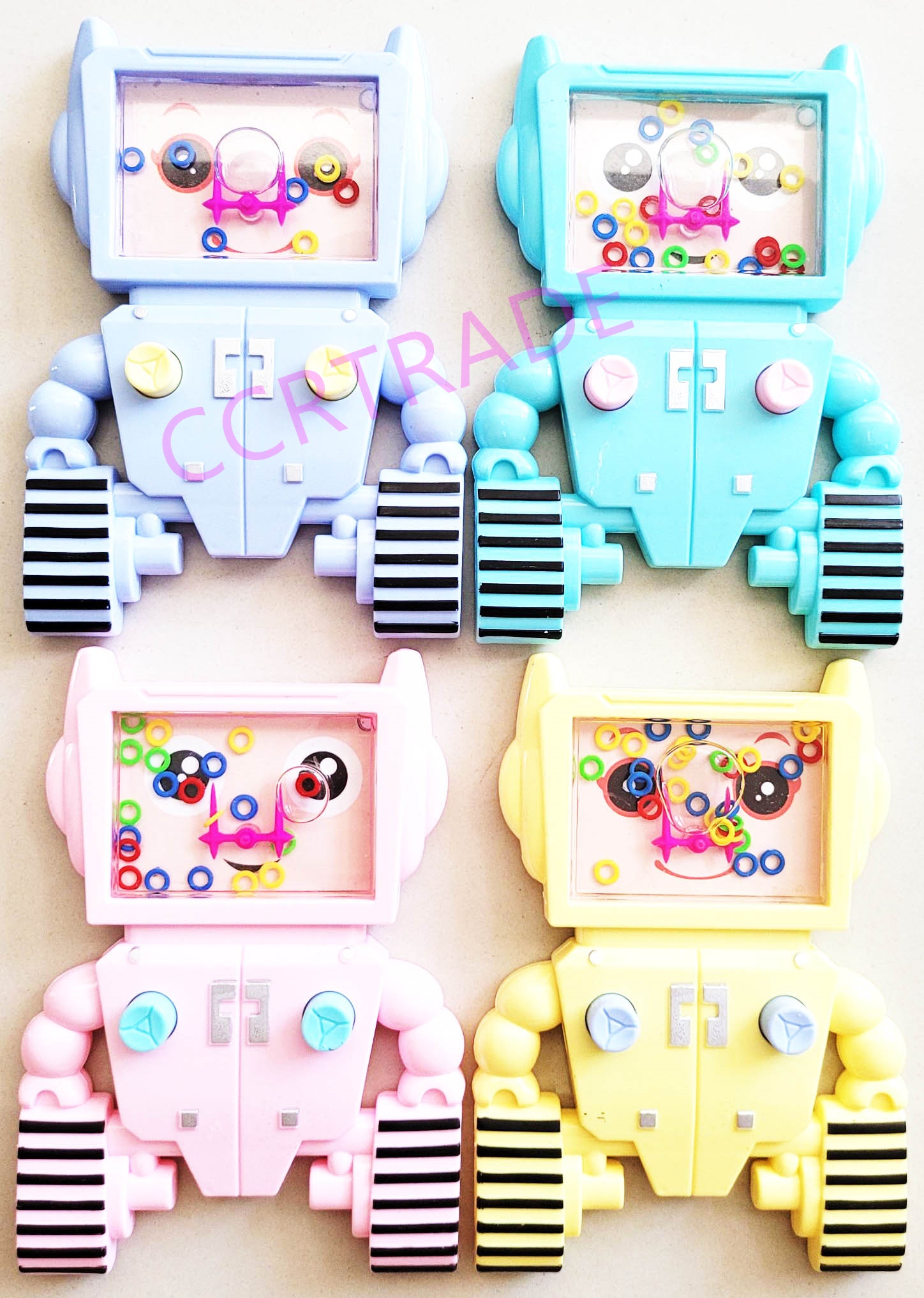 เกมส์กดน้ำหุ่นยนต์สีหวานถาด 10.5x15 ซม.(1x24)