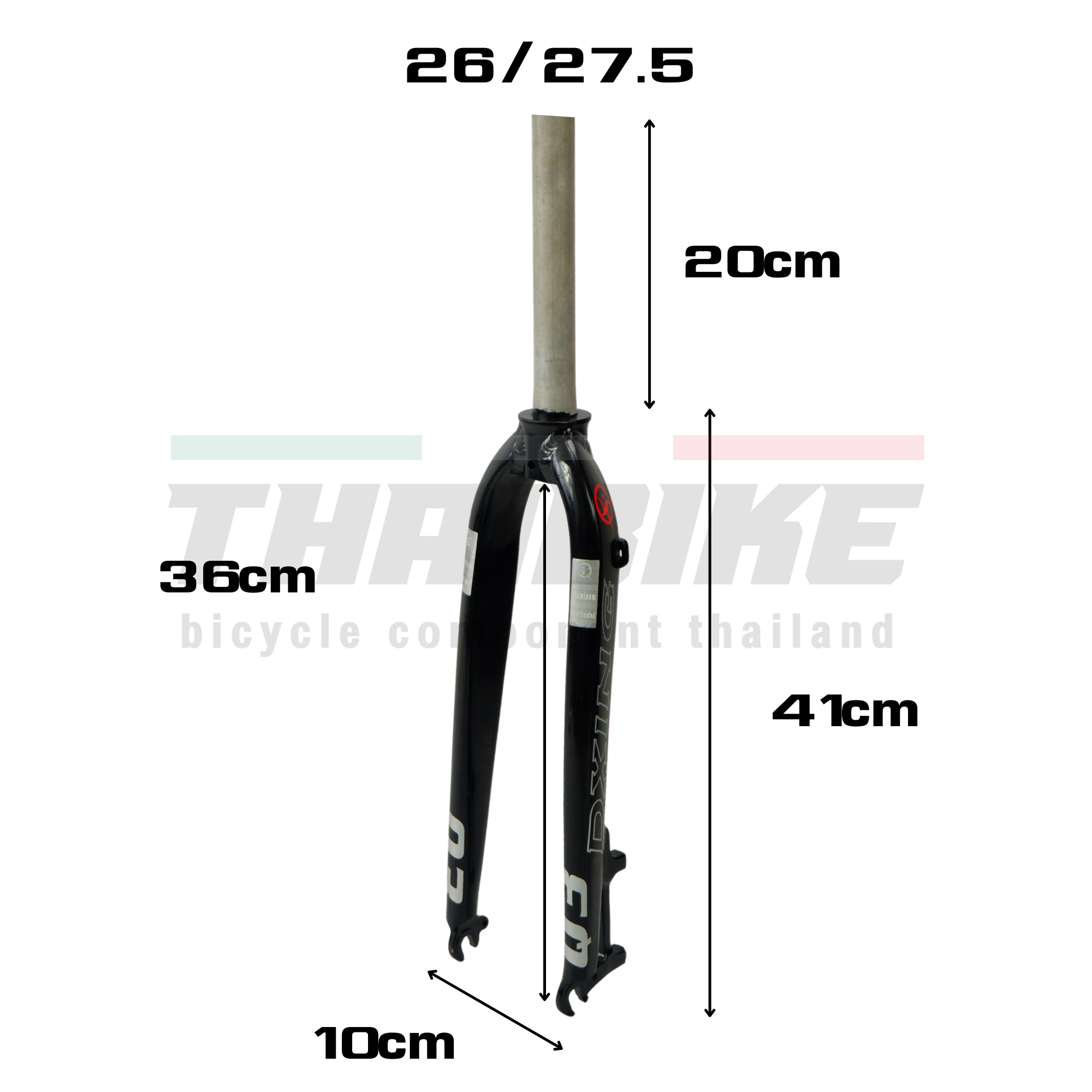 ตะเกียบจักรยานเสือภูเขาอลูิเนียม DXING ultra light hard fork Q3 26/27.5