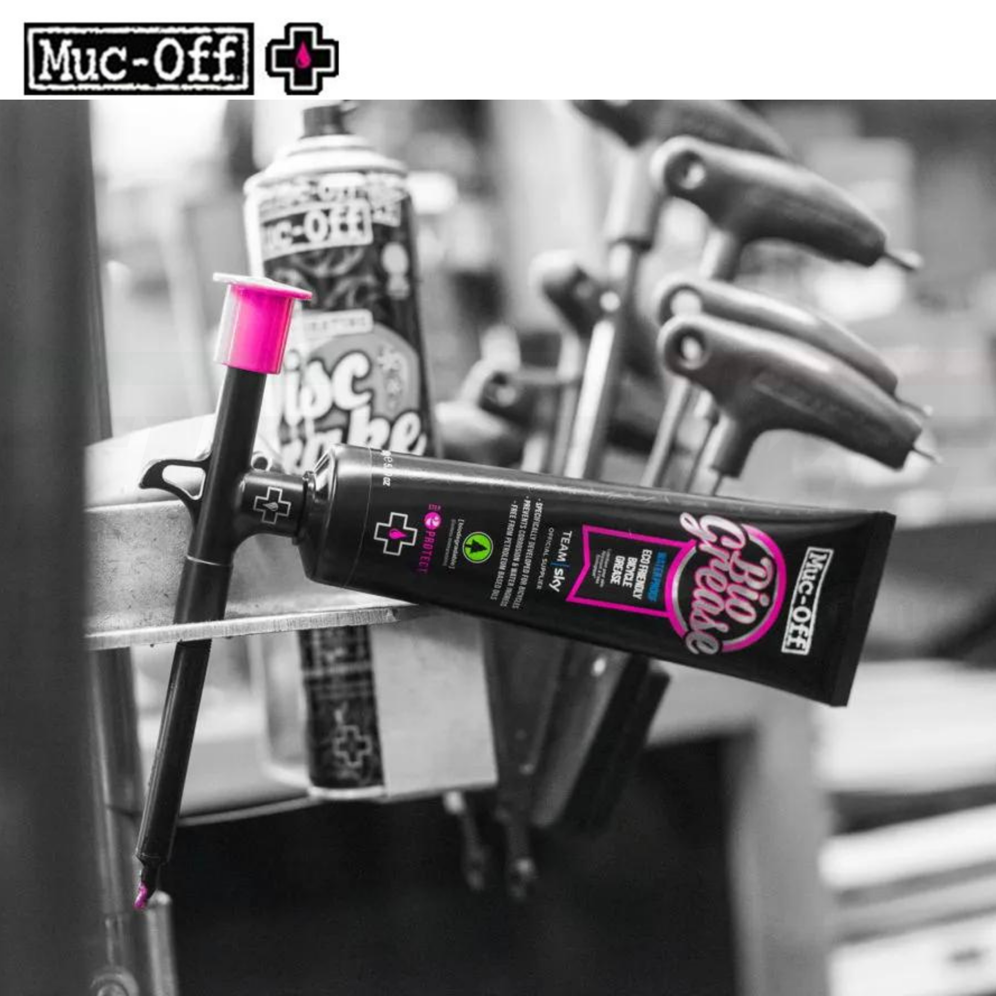 จาระบีหล่อลื่นจักรยานแบบมีปืน Muc-Off Bio Grease, 150 Grams