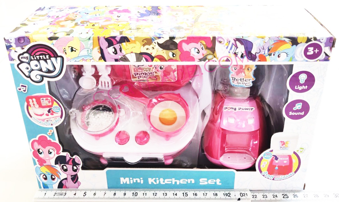ชุดครัวมินิลิตเติ้ลโพนี่ มีเสียง มีไฟกล่อง 17x27 ซม.(ลิขสิทธิ์แท้)(1x3)