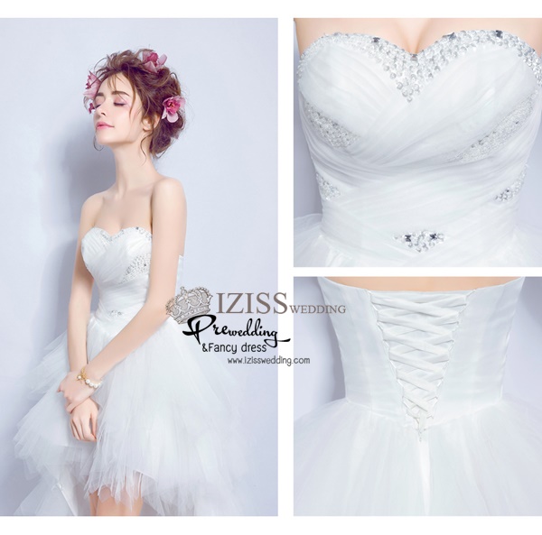 BR303 **พร้อมส่ง**ชุดแต่งงาน&ชุดเจ้าสาวแบบยาวสีขาวเกรดพรีเมี่ยม หรูหราน่ารัก สวยโดดเด่นไม่ซ้ำใคร