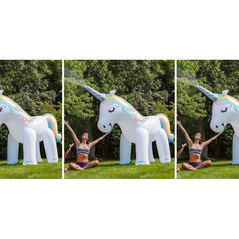 ยูนิคอนพ่นน้ำ ยูนิคอนเป่าลมพ่นน้ำ ม้าพ่นน้ำ ตัวใหญ่สูง 2 เมตร