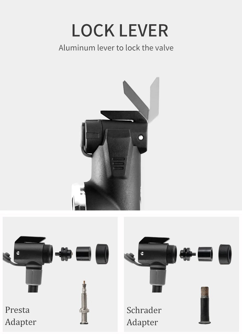 สูบลมจักรยานพกพา GIYO GP-871E 120PSI