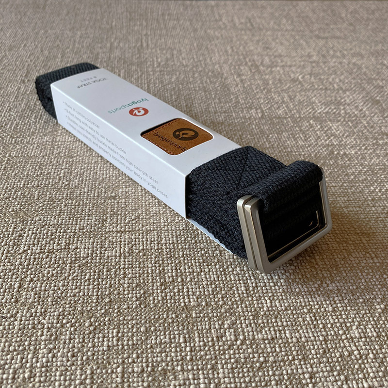 เชือกเข็มขัดโยคะ yoga strap หัวล็อคเหลี่ยม ล็อคแน่น ยาว 245 cm ส่งในไทย