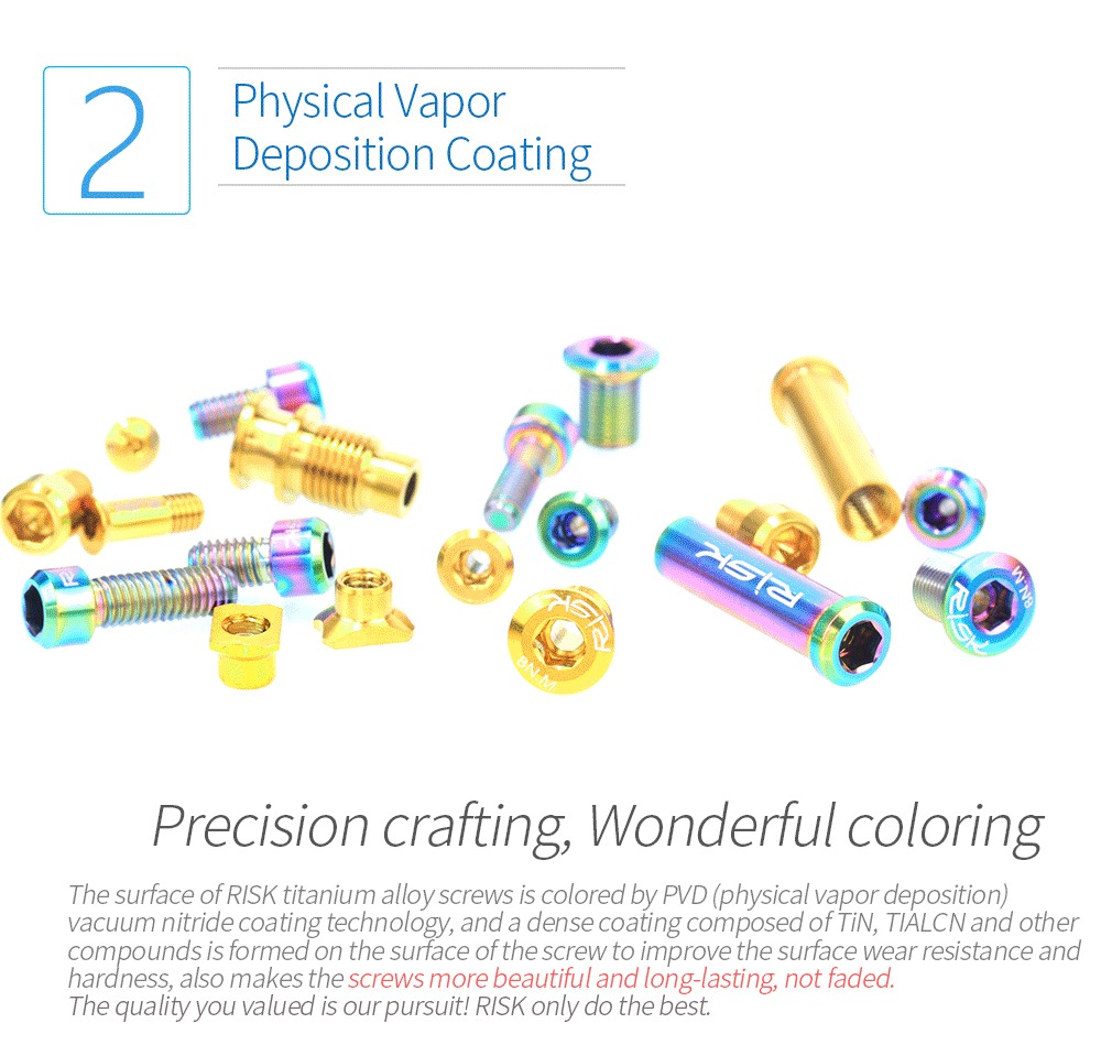 ชุดเซ็ตน็อตไทเทเนี่ยมแท้ RISK สำหรับชุดขับ SHIMANO ULTEGRA R8000