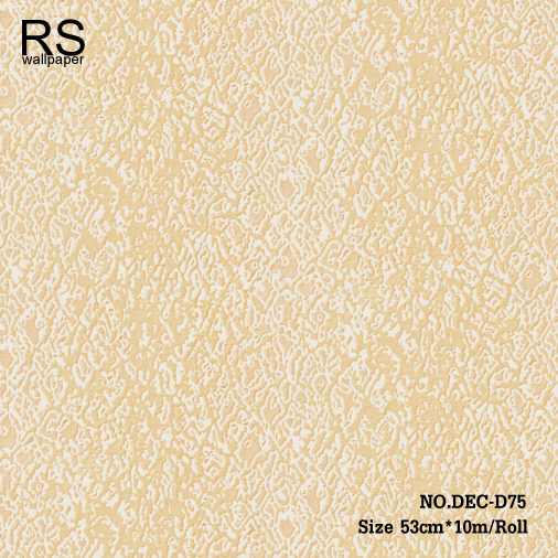 วอลเปเปอร์เทกเจอร์ผ้าไหมทอเป็นลวดลายโทนสีเหลืองทอง DEC-D75
