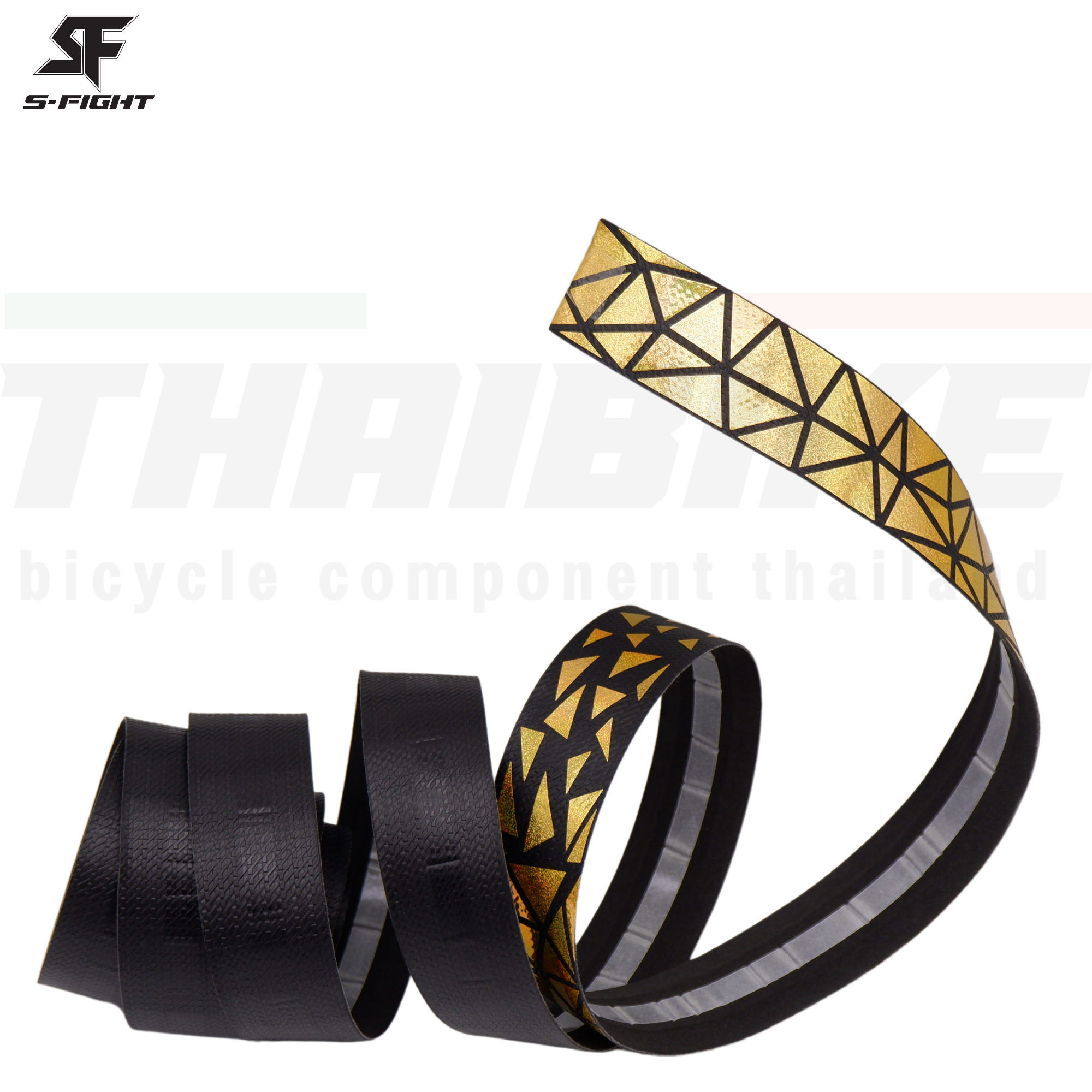ผ้าพันแฮนด์จักรยานเสือหมอบ S-FGIHT HT-06 สีสะท้อนแสง