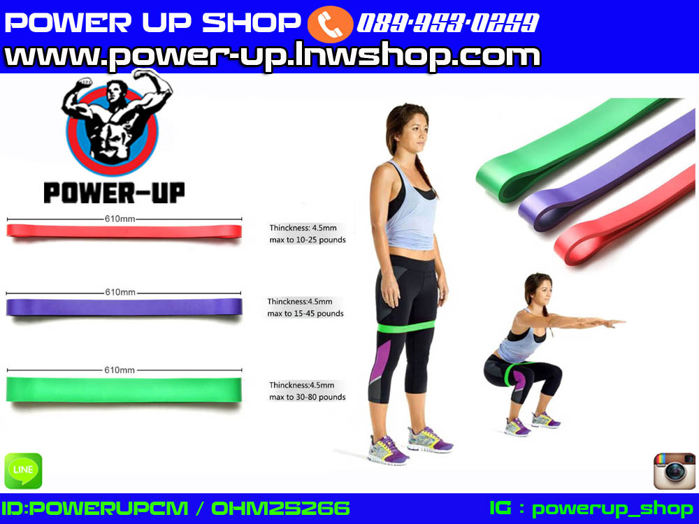 ยางยืดออกกำลังกายแบบห่วง Resistance Band