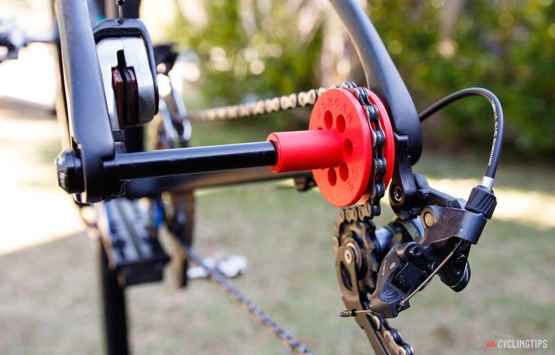 ตัวรั้งโซ่ ดันโซ่ ดันโซ่จักรยาน เซอร์วิส Morgan Blue Chain Keeper Thru Axle