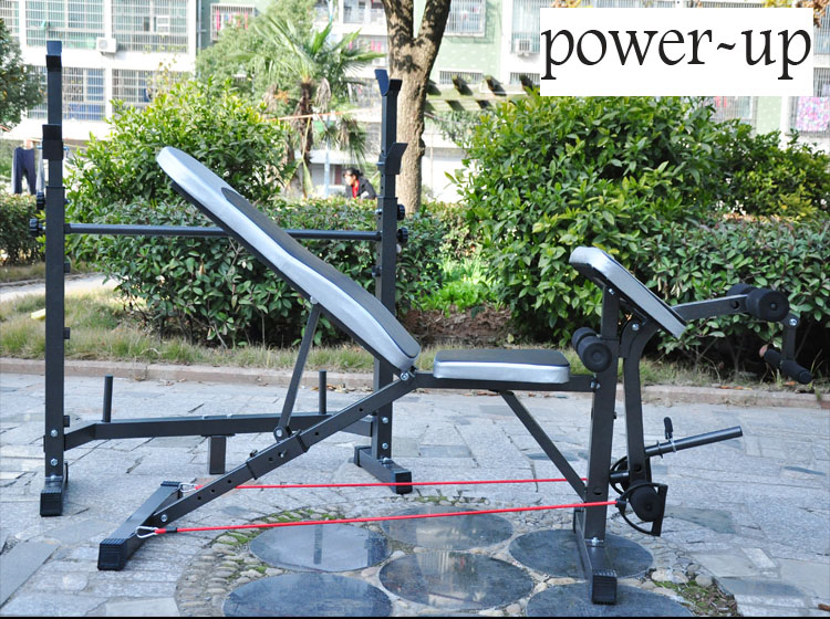 ม้านอนยกน้ำหนักพร้อมแรควางบาร์ LWH เล่นส่วน แขนขา ครบจบ