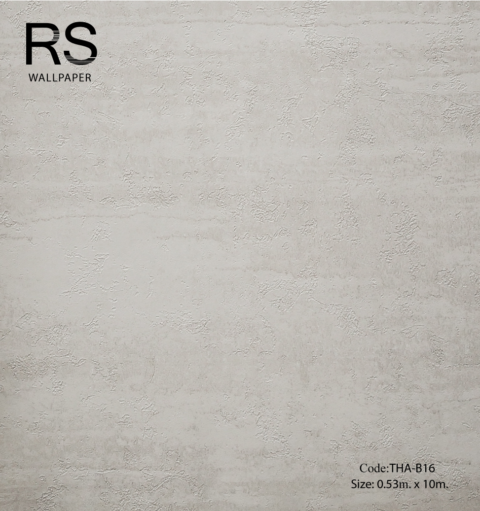 วอลเปเปอร์ลายปูนปาดยังไม่แห้งโทนสีขาว THA-B16
