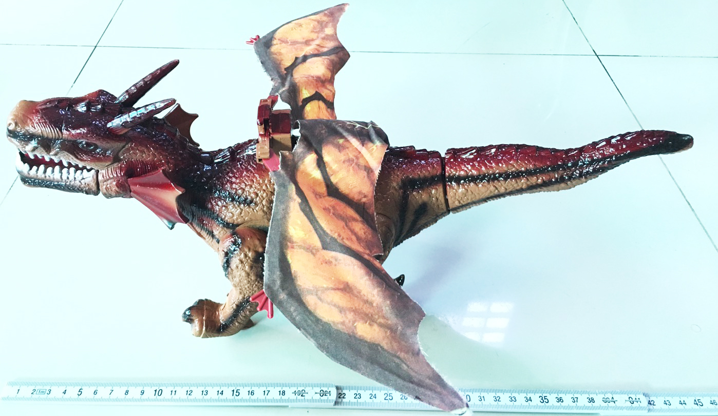 มังกรมีปีกใหญ่ มีเสียง มีไฟกล่อง 42.5 ซม.(1x3)